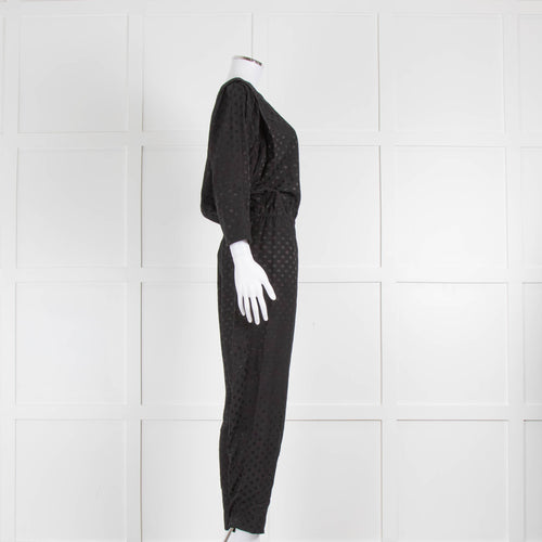 Paul Smith Black On Black Polka Dot Jumpsuit