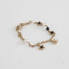 Chanel Pearl and Black Resin Star Charm Bracelet