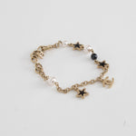 Chanel Pearl and Black Resin Star Charm Bracelet