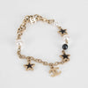 Chanel Pearl and Black Resin Star Charm Bracelet