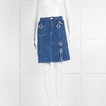 See By Chloe Blue Denim Plait Detail Skirt