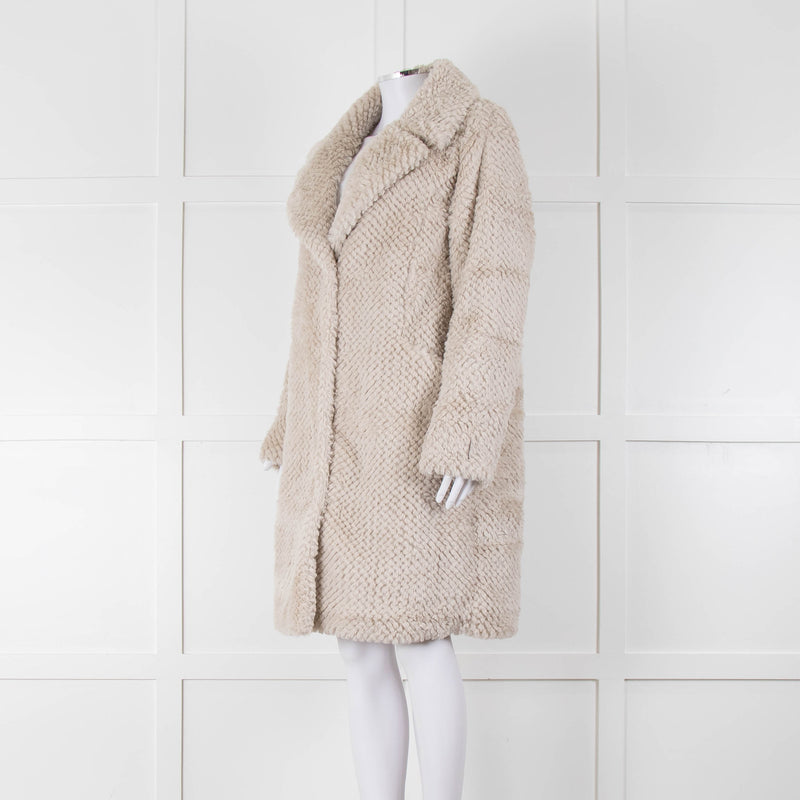 Rino & Pelle Grey Faux Fur Long Coat