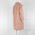 Rino & Pelle Zonna Pink Long Faux Fur Coat