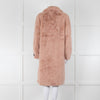 Rino & Pelle Zonna Pink Long Faux Fur Coat