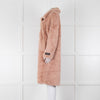 Rino & Pelle Zonna Pink Long Faux Fur Coat