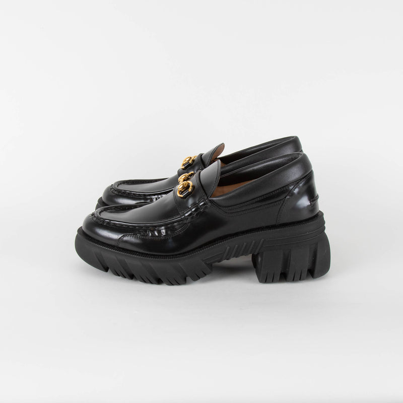 Gucci Black Magnum Calf Samoa Loafers