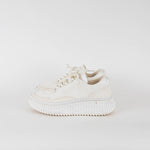 Chloe White Knitted Nama Sneakers