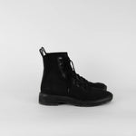 Loeffler Randall Black Lace Up Sock Boots