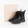 Loeffler Randall Black Lace Up Sock Boots