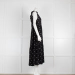 Asceno Black Polka Dot Tie Neck Dress Phoenix Style