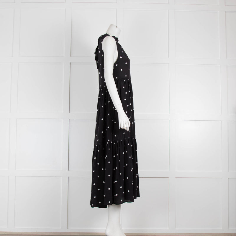 Asceno polka dot outlet dress