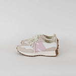 New Balance Pink And White 327 Trainers