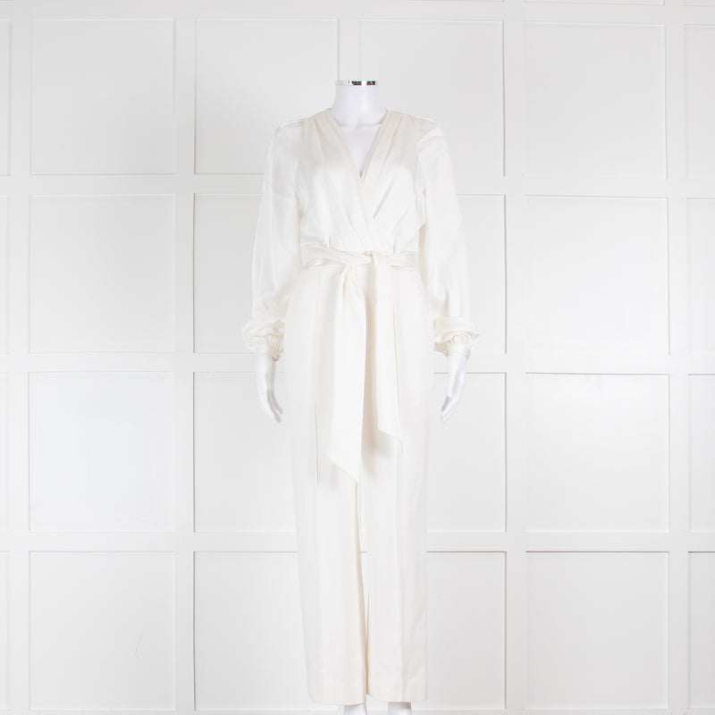 Jonathan Simkhai White Belted Jumpsuit