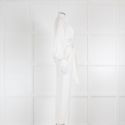 Jonathan Simkhai White Belted Jumpsuit