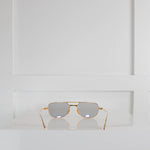 Jacques Marie Mage Gold Sunglasses Grey Lens