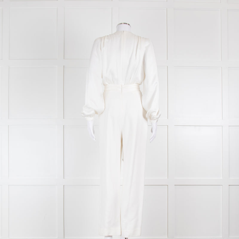 Jonathan Simkhai White Belted Jumpsuit