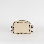 Valentino Ivory Leather Rockstud Crossbody Bag