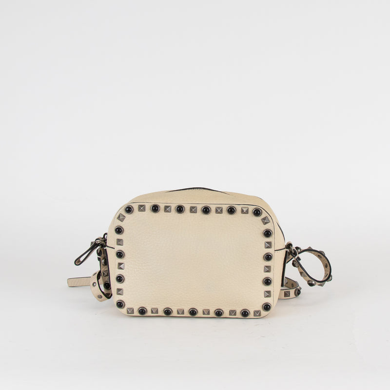 Valentino Ivory Leather Rockstud Crossbody Bag