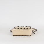 Valentino Ivory Leather Rockstud Crossbody Bag