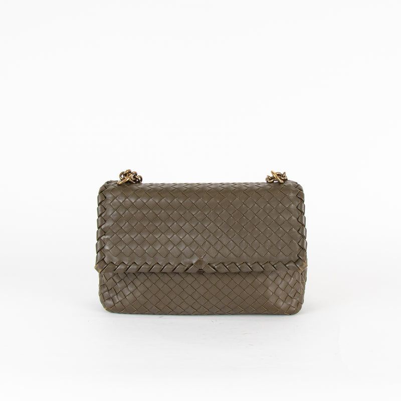 Bottega Veneta Khaki Olimpia Crossbody Bag