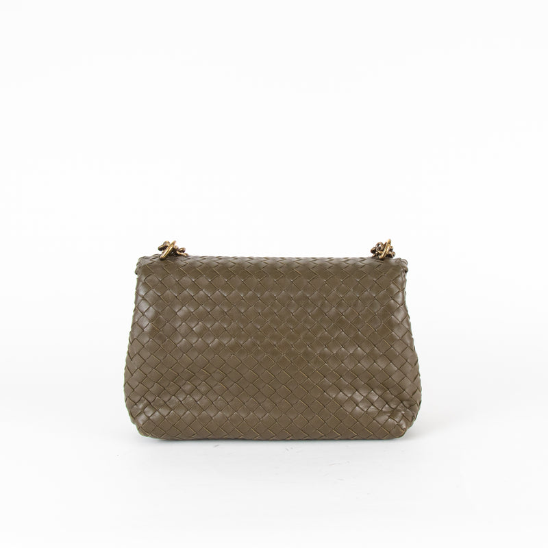 Bottega Veneta Khaki Olimpia Crossbody Bag