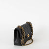 Chanel Black Small Caviar Leather Gold Hardwear Double Flap