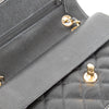 Chanel Black Small Caviar Leather Gold Hardwear Double Flap