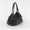 Prada Black Antik Cervo Leather Hobo Bag