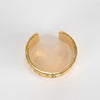 Chanel Gold Vintage CC Coin Stamp Wide Cuff Bracelet