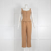 Mara Hoffman Beige Trousers and Sleeveless Waistcoat