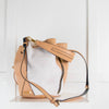 Elizabeth & James Beige White Bucket Bag