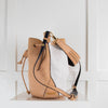 Elizabeth & James Beige White Bucket Bag