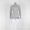 Moncler Light Grey Ribbed Wool Rollneck