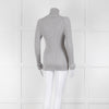 Moncler Light Grey Ribbed Wool Rollneck