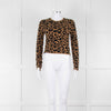 Hayley Menzies Brown Black Animal Print Jumper