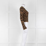 Hayley Menzies Brown Black Animal Print Jumper