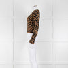 Hayley Menzies Brown Black Animal Print Jumper