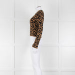 Hayley Menzies Brown Black Animal Print Jumper