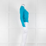 Prada Turquoise Cashmere Slim Fit Cardigan