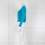 Prada Turquoise Cashmere Slim Fit Cardigan