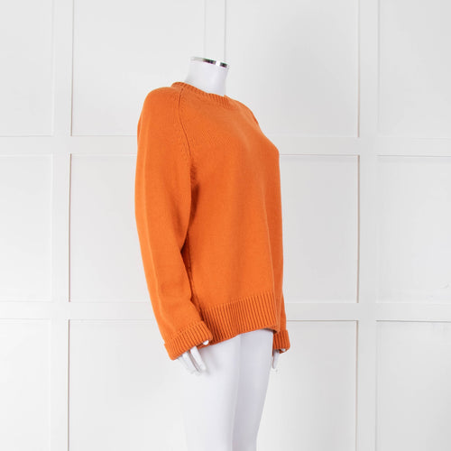 &Daughter Tangerine Longsleeve Wool Jumper