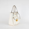 Prada White Saffiano Leather Metropolis Bag