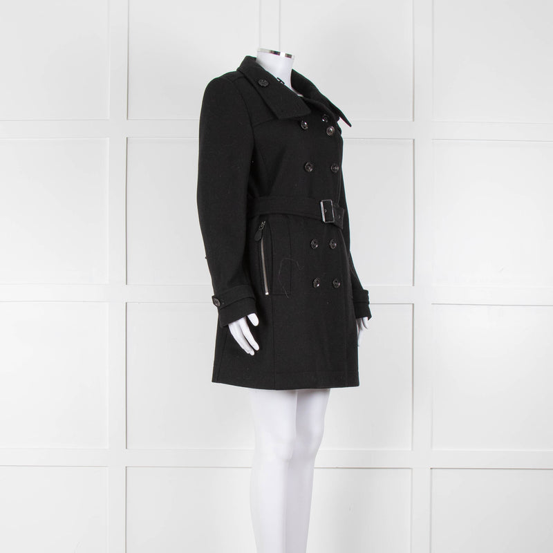 Burberry Brit Black Wool Coat