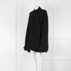 Raey Merino and Cashmere Mix Black Rib Knit Jumper