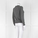 Joseph Grey Cashmere Fine Knit Cardigan