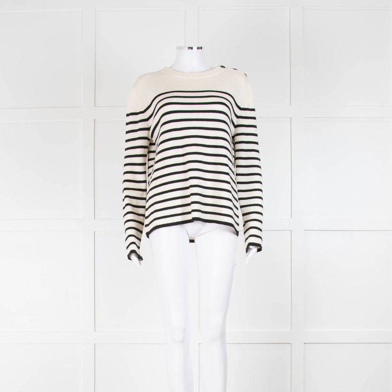 Masscob Cream Striped Gambetta Jumper