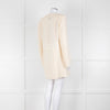 Akris Cream Crepe Open Lapel Dress Blazer