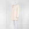 Akris Cream Crepe Open Lapel Dress Blazer