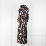 Dea Kudibal Rosanna EV Bindweed Dress Black With Coral Flowers