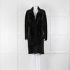 Vince Black Sheepskin Shearling Coat